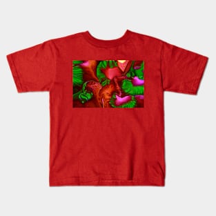 Strawberries Abstract Background Kids T-Shirt